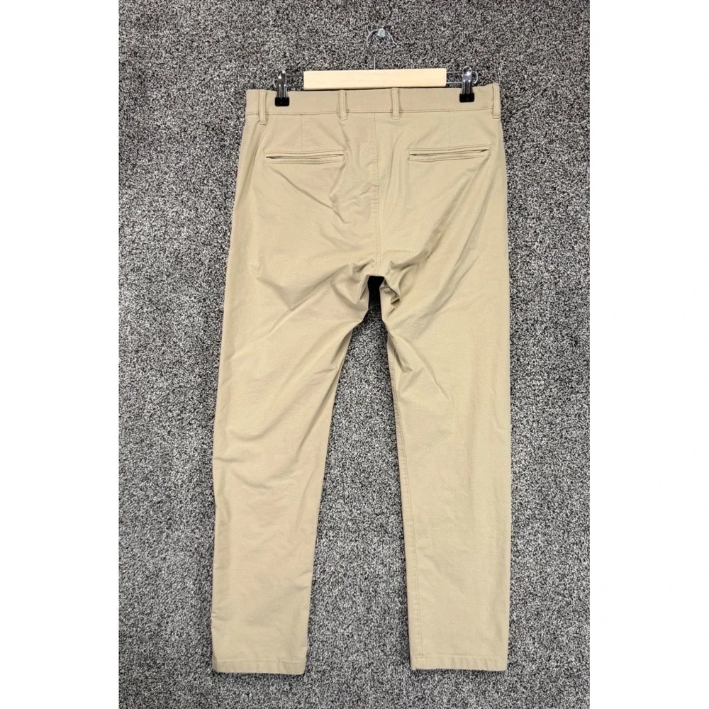 J Crew 484 Slim Tech Pants Mens 30/30 Beige Cotton Performance Stretch Chino